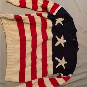 American flag sweater